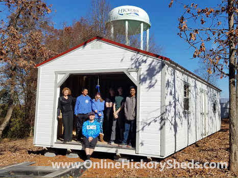 hickory-sheds-happy-owners-23 A family happy with their new Hickory Shed