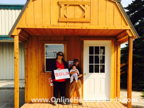 hickory-sheds-happy-owners-30 A family happy with their new Hickory Shed