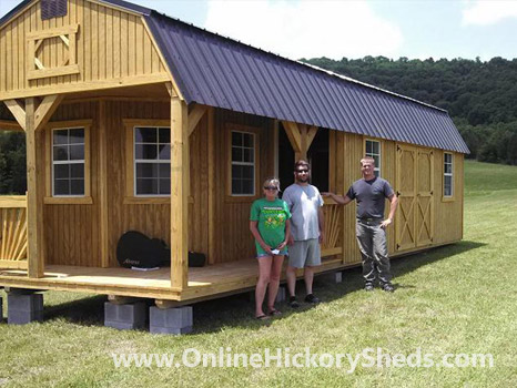 hickory-sheds-happy-owners-54 A family happy with their new Hickory Shed