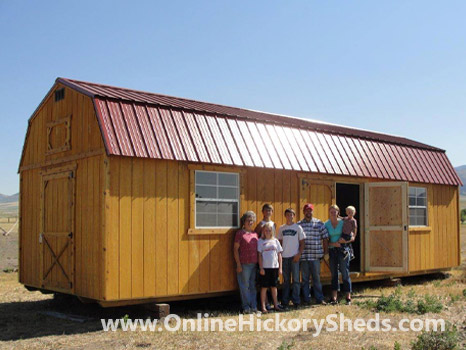 hickory-sheds-happy-owners-63 A family happy with their new Hickory Shed