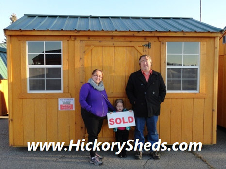 hickory-sheds-happy-owners-8 A family happy with their new Hickory Shed